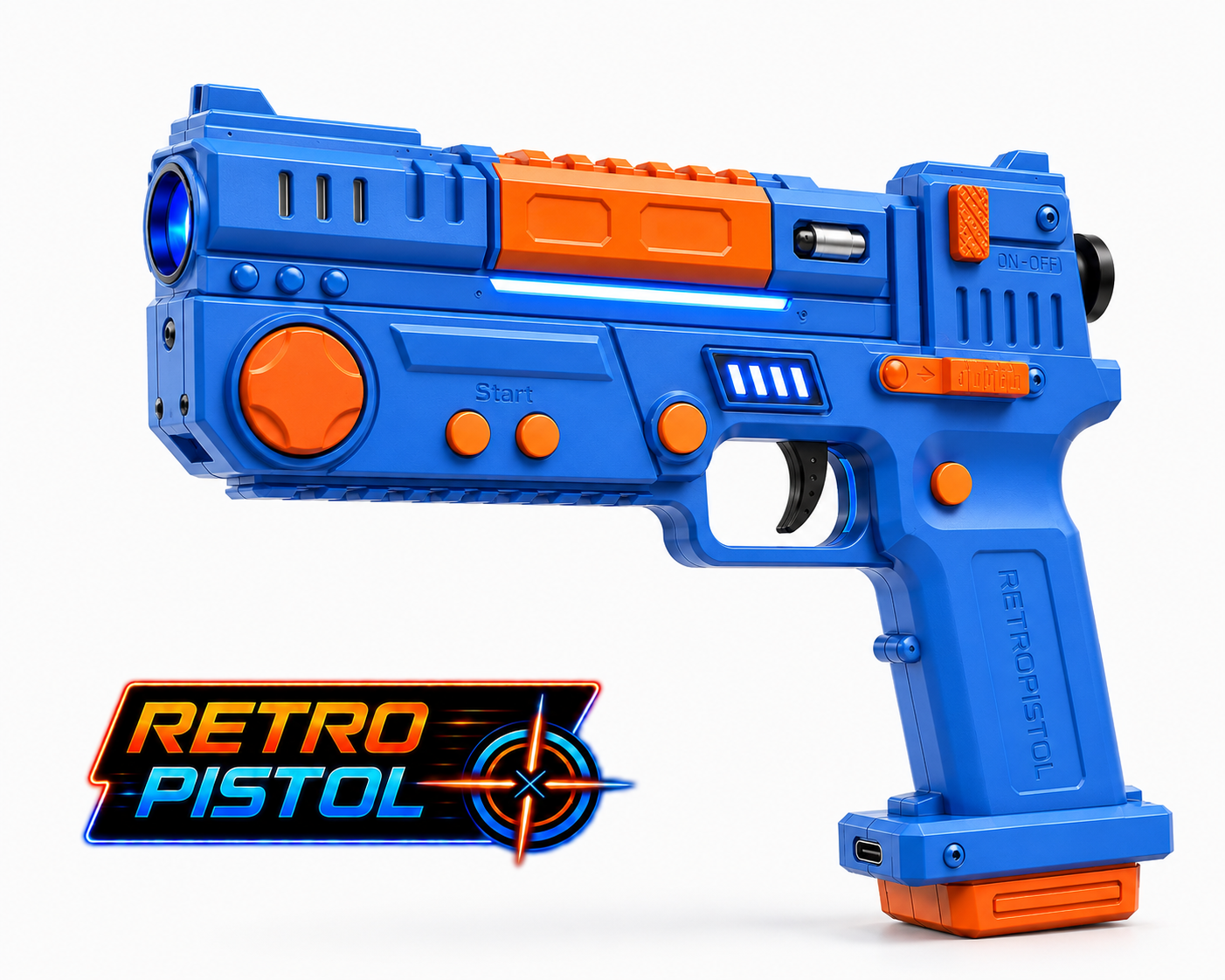 4-Player Party Pack — 2 Extra RetroPistols
